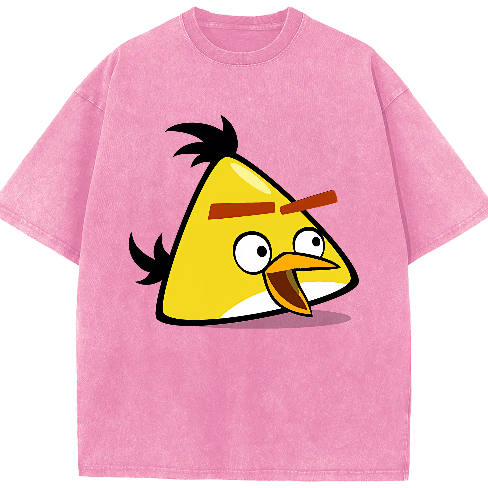 （画像用） Angry Birds アングリーバード 綿100% ヴィンテージ風 半袖Tシャツ（フロントプリント）